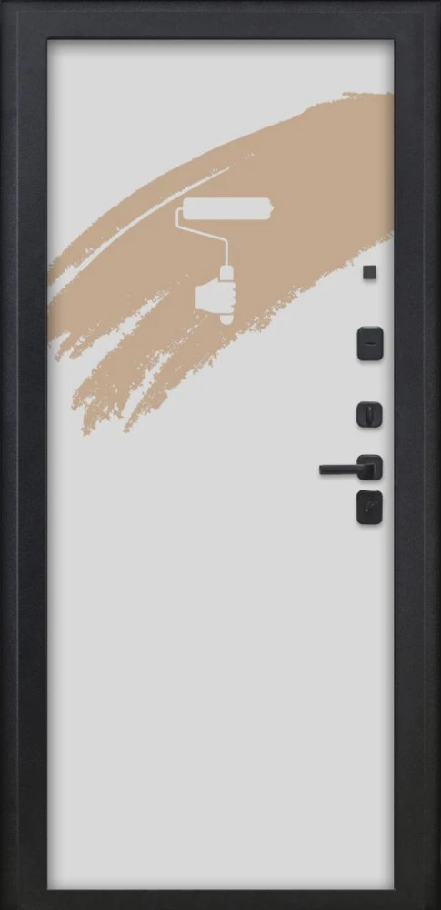 Входная дверь ДвериПРО Модель Л-48 Под покраску DPRO226197 внутренняя сторона